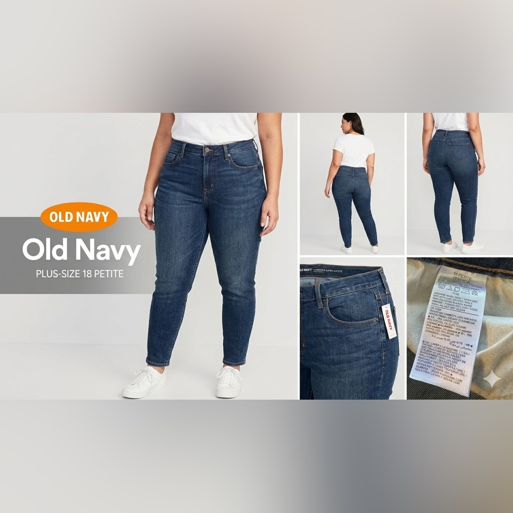 Old Navy Relaxed Fit Blue Jeans - Size 18 - New With Tags! - Picture 6 of 6